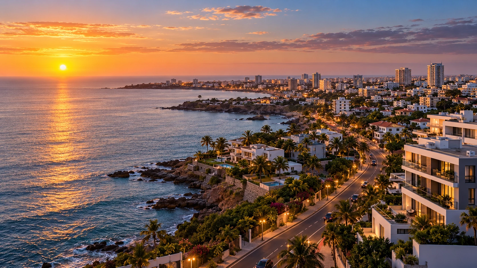 Image conceptuelle : Vue du littoral dakarois